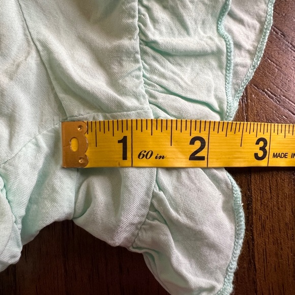 Surf Gypsy Mint Green Peach Tie Dye Ruffle Trim Lounge Shorts Women’s Size S NWT - Picture 6 of 6